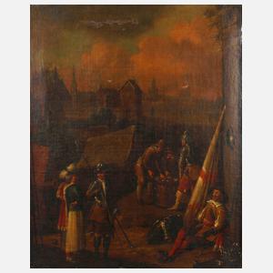 Landsknechte beim Würfelspiel