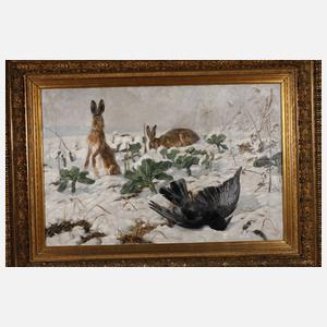 Hermine Biedermann-Arendts, "Ei-Ei!" Tierstück