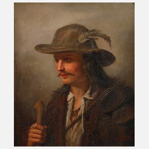 Ernst Hader, attr., Junger Wanderer