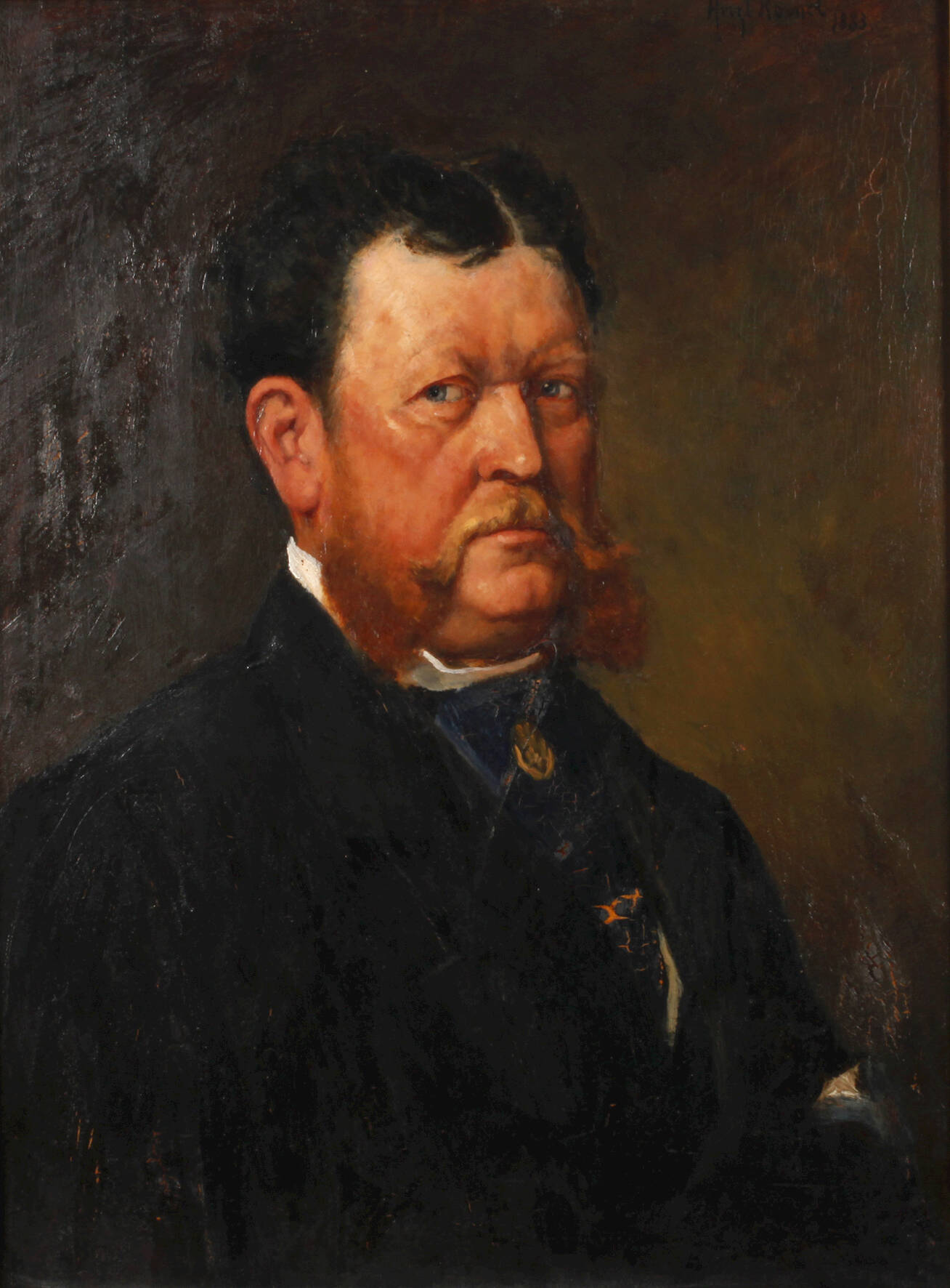 Kornél Herzl, Portrait eines bärtigen Herren