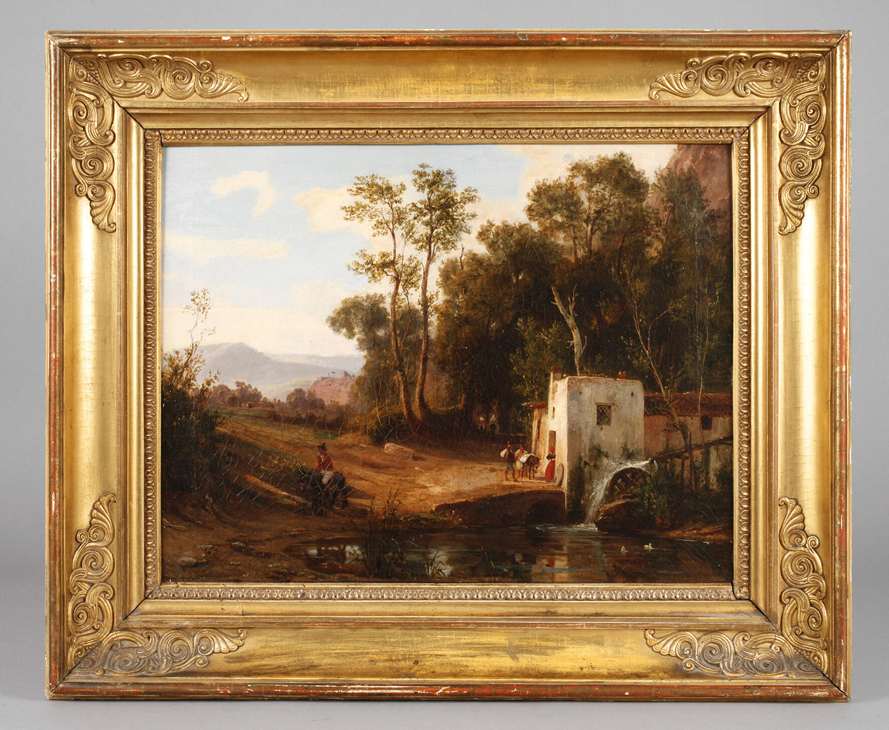 Antonio Sminck Pitloo, Ländliche Szene bei Neapel