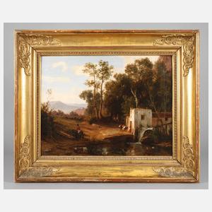 Antonio Sminck Pitloo, Ländliche Szene bei Neapel