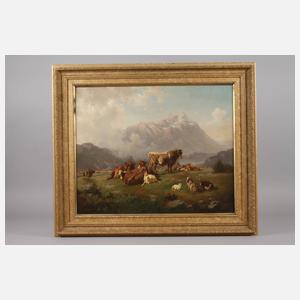 Louis Reinhardt, Viehherde auf der Alm