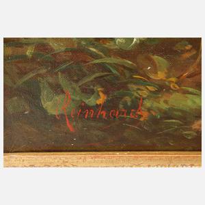 Louis Reinhardt, attr., Rinder an der Tränke