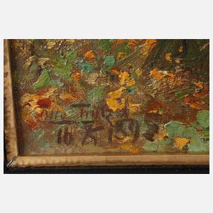 Prof. Otto Strützel, Jäger im Wald