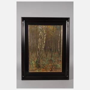 Prof. Otto Strützel, Jäger im Wald