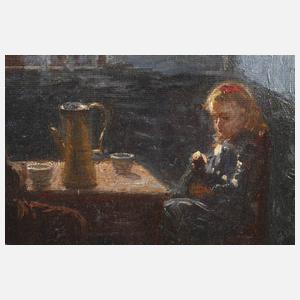 Prof. Fritz v. Uhde, Die junge Familie