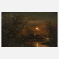 Einsames Gehöft im Mondschein111