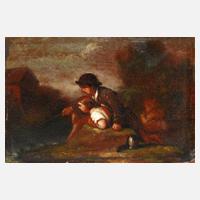 Kinder beim Angeln am Bach111