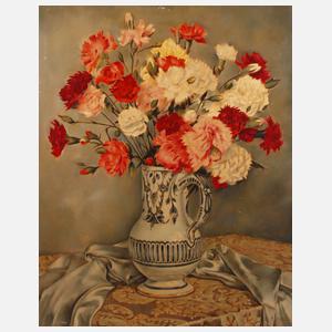 Franz Aumer, Nelken in Vase