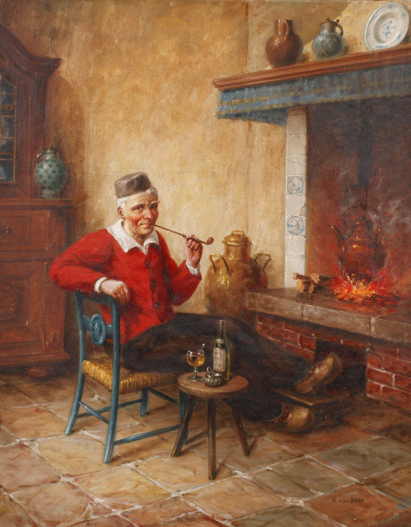 H. van Beer, Der Pfeifenraucher