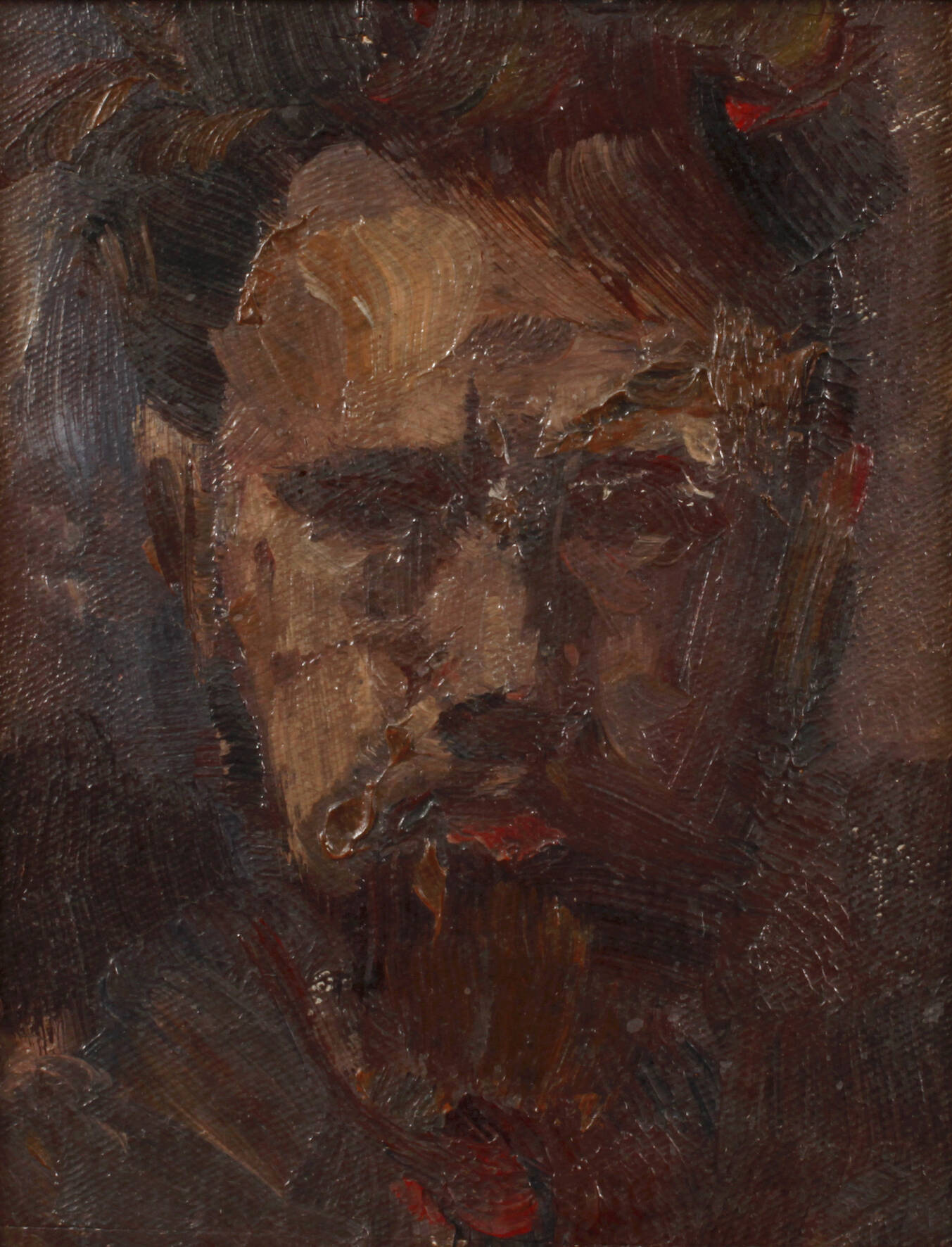 Alfred Buchta, attr., Studie eines bärtigen Herren