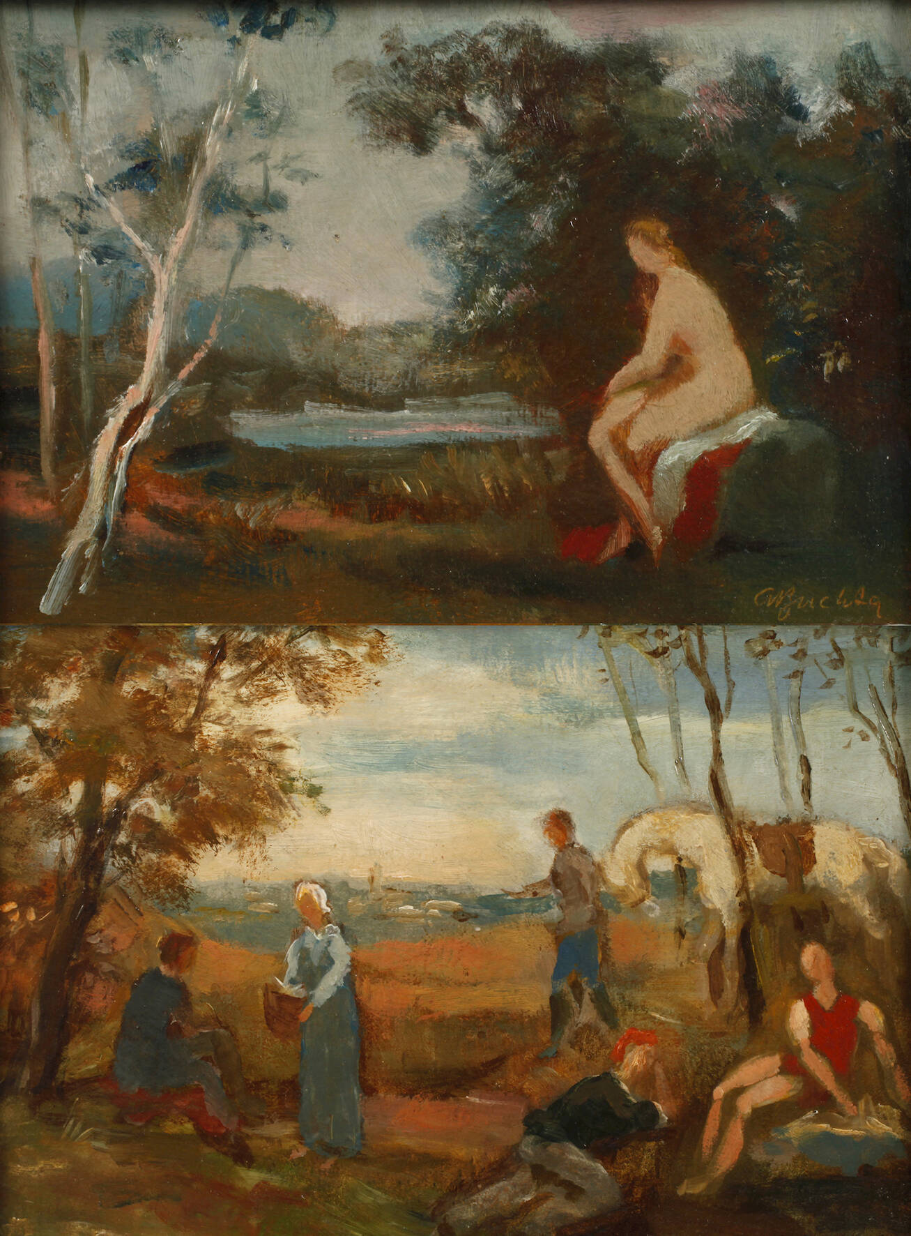 Alfred Buchta, Paar Gemälde