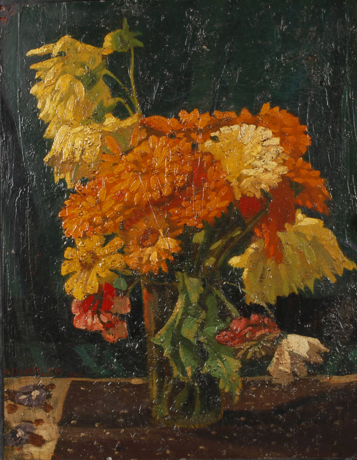 A. Dirrler, Blumenstillleben