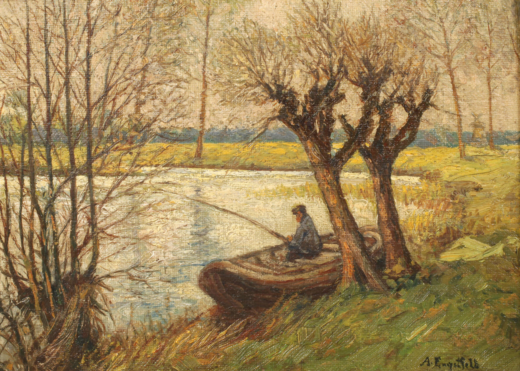 Albert Engstfeld, Angler am See