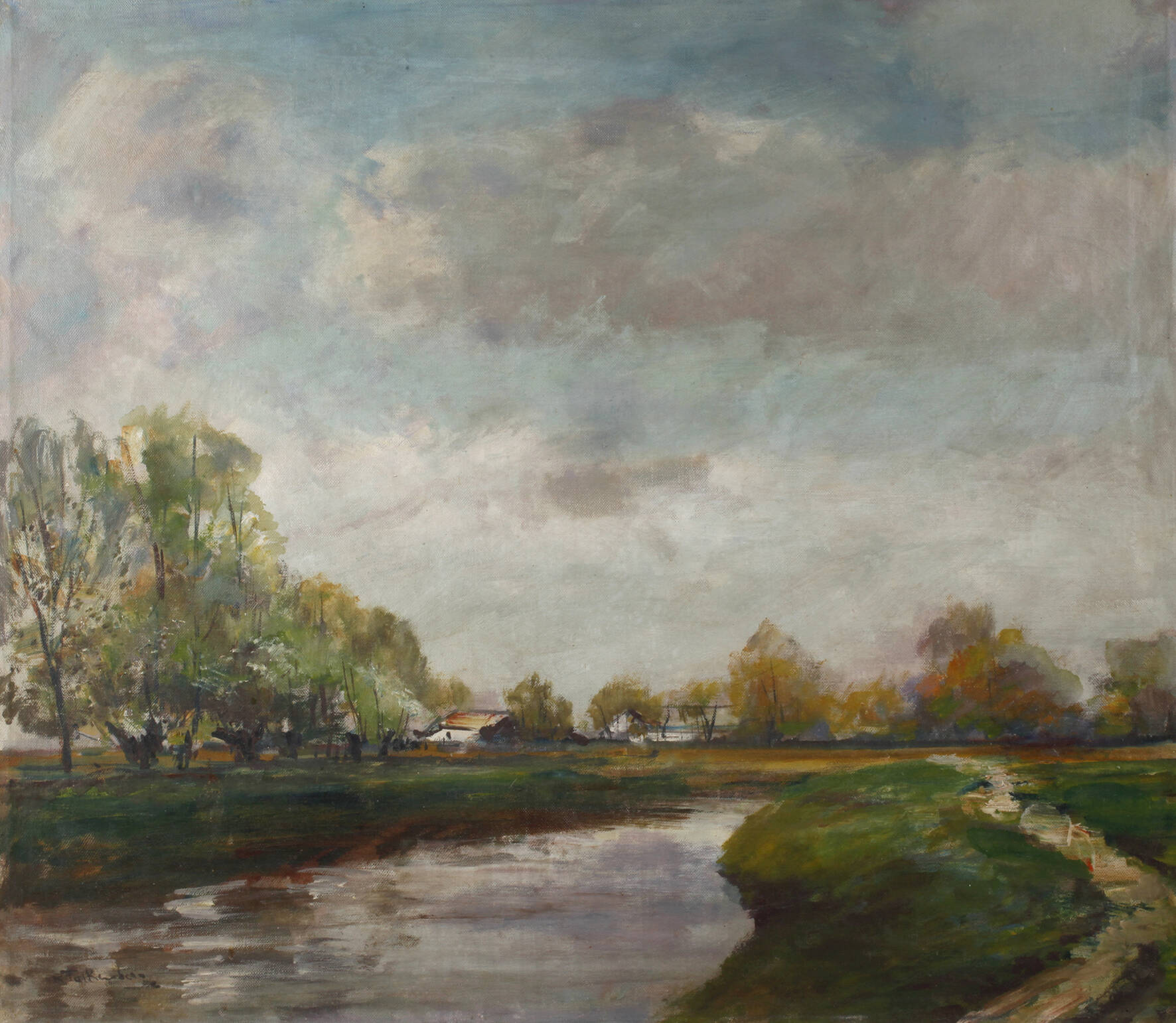Richard Falkenberg, Niederrheinische Flusslandschaft