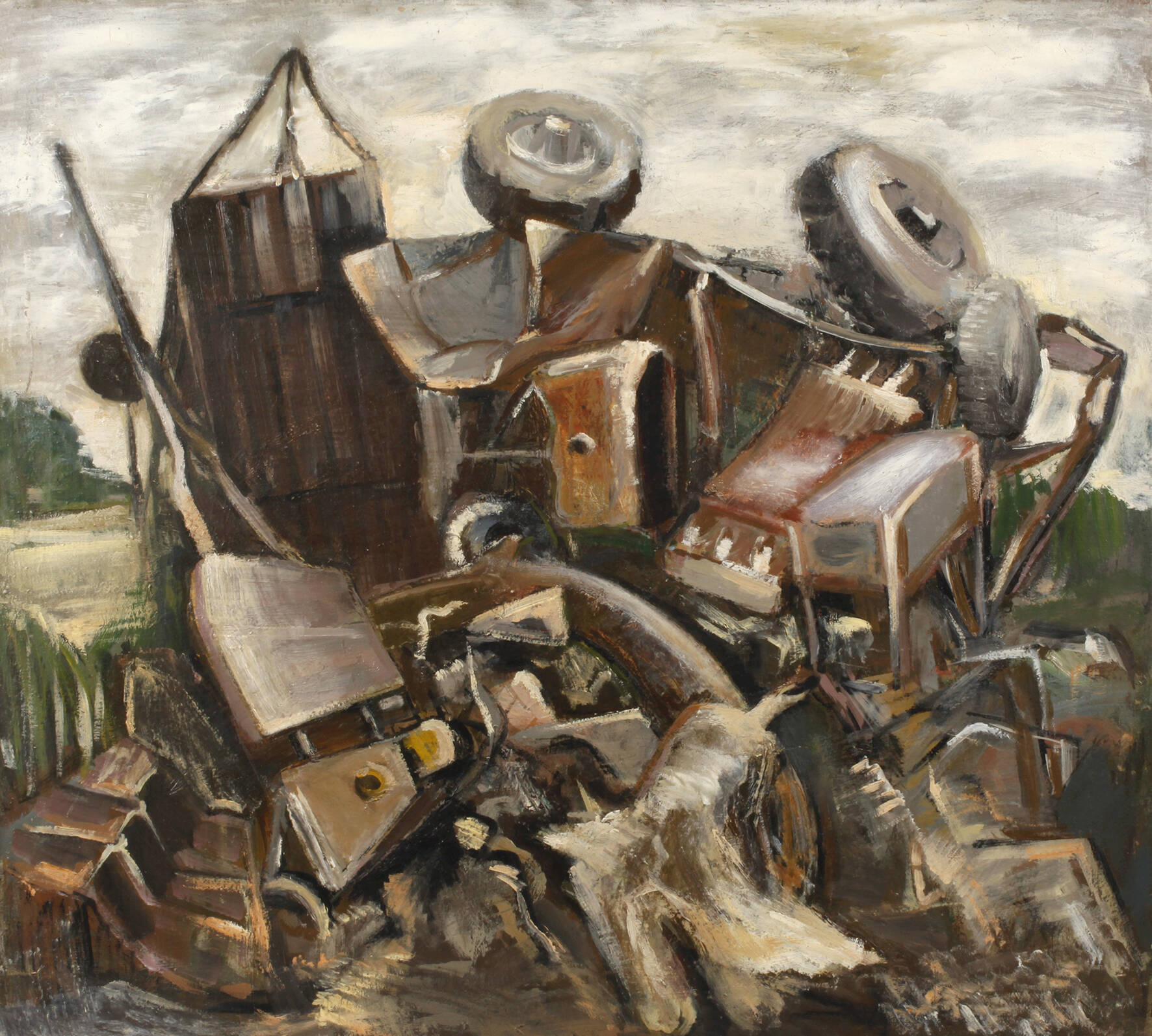 Lothar Gemmel, "Vorstadtlandschaft"