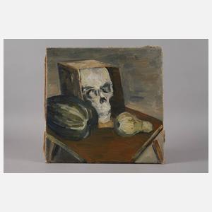 Lothar Gemmel, Stillleben mit Früchten und Schädel