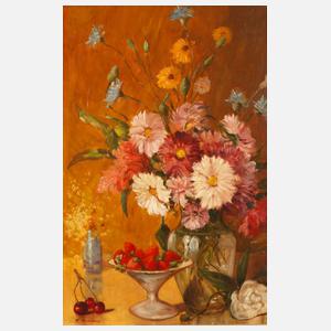 Francesco Giordano, Stillleben mit Erdbeeren