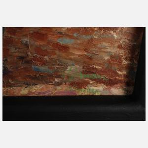 Valeska Glamann, Stillleben mit Blumen und Äpfeln