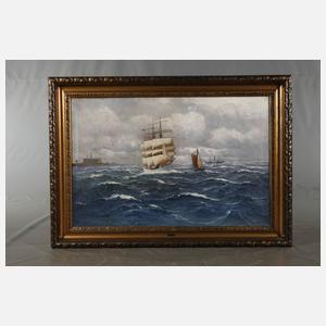 Prof. Alfred Jensen, Dreimaster auf hoher See