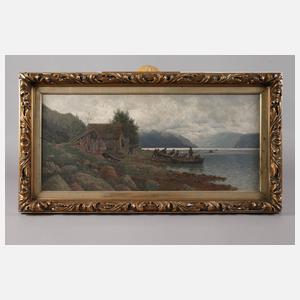 Franz Maecker, Fischer am Seeufer