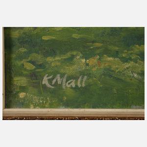 K. Mall, Sommerliche Dorfansicht