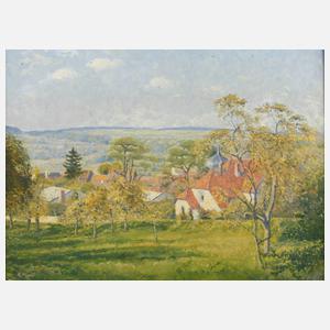 K. Mall, Sommerliche Dorfansicht