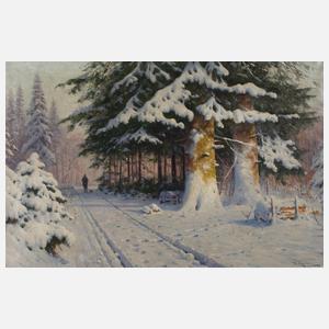 Walter Moras, Jäger im Winterwald