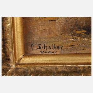 Carl Schaller, Paar Tiergemälde