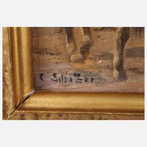 Carl Schaller, Paar Tiergemälde