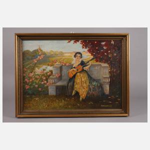 Schönfelder, Gitarrenspielerin im Schlosspark