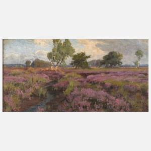 Franz Schreyer "Im blühenden Heidemoor"