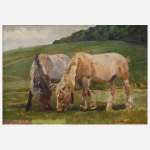 Josef Schroeder-Schönenberg, Pferde auf der Weide