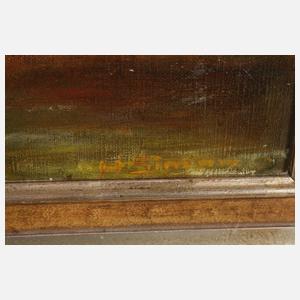 H. Simon, Sinnende Dame im Gras