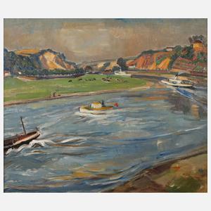 Gerta Springer, attr., An der Elbe