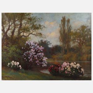 Székely Tordai, Rhododendron am Seeufer