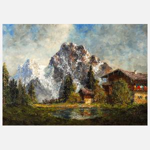 Wolfgang H. Unger, "Berghof vor Karwendelspitze"