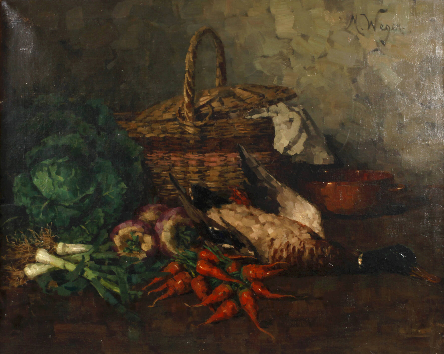 Marie Weger-Kleinbardt, "Wildente mit Gemüse"