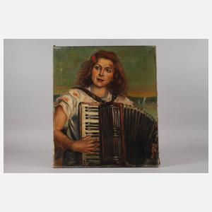 Akkordeonspielerin