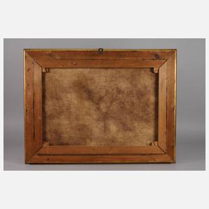 Blühender Baum am See