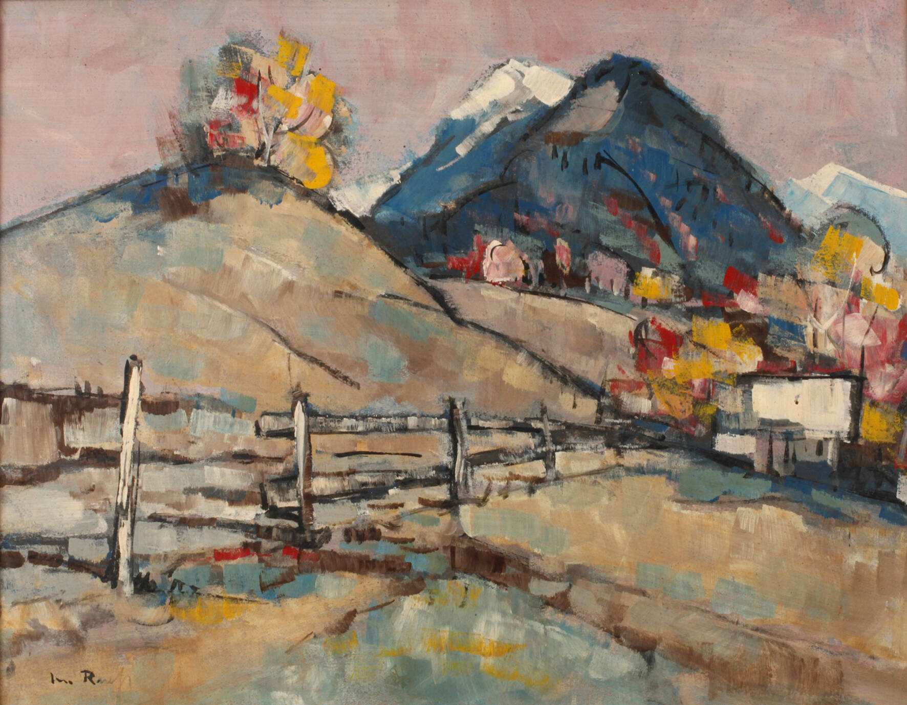 Expressive Hochgebirgslandschaft