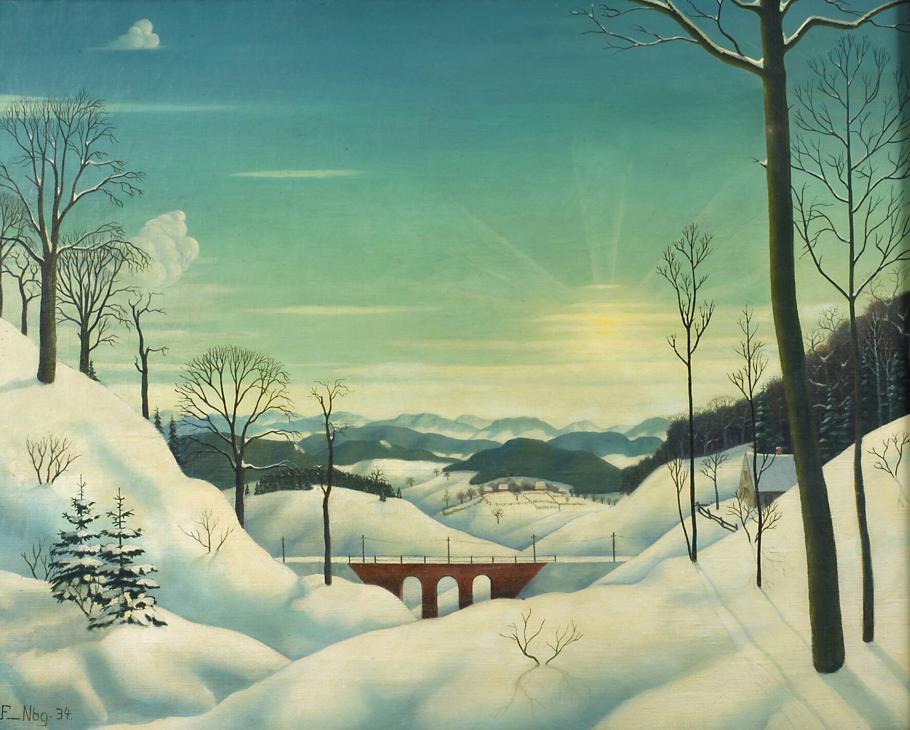 Neusachliche Winterlandschaft