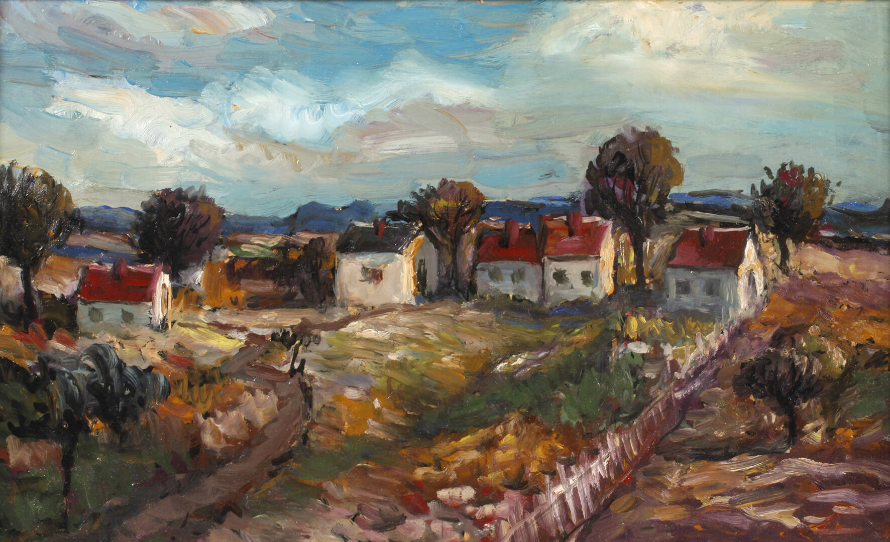 Expressive Dorfansicht