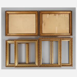 Drei Paar Bilderleisten 20. Jh.