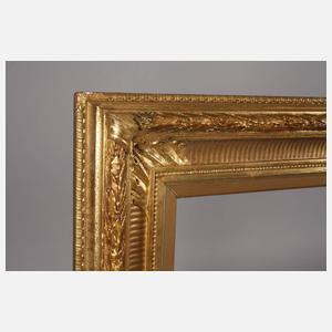 Französischer Goldstuckrahmen um 1860