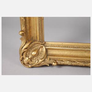 Kleiner Goldstuckrahmen Spätbiedermeier 2. Hälfte 19. Jh.