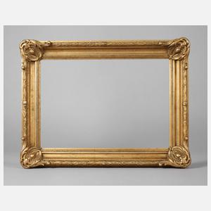 Kleiner Goldstuckrahmen Spätbiedermeier 2. Hälfte 19. Jh.