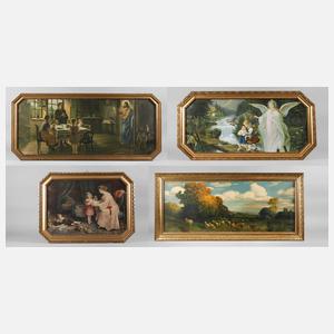 Vier Goldleisten um 1920