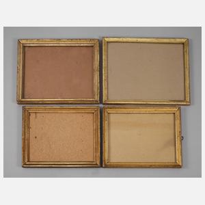 Konvolut vier kleine Berliner Leisten 2. Hälfte 19. Jh.